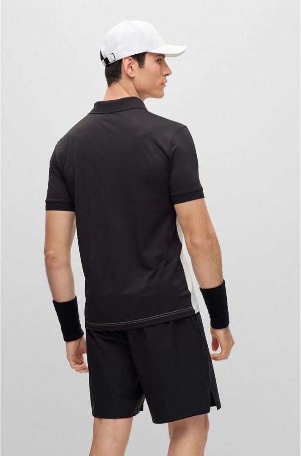 Boss Hug O Boss White Collar Neck Premium Polo T-shirt F3895-w1 - Image 2