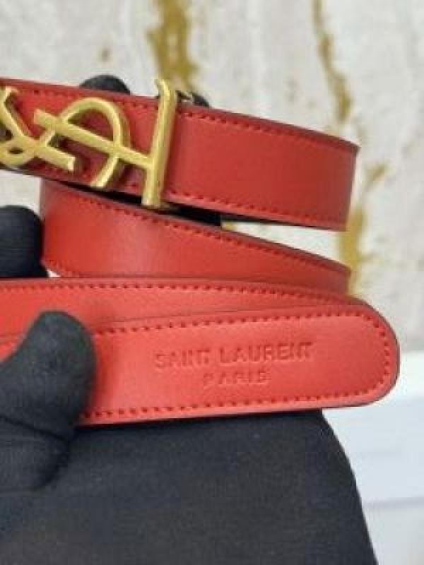 Ysl Yves Saint Laurent Logo Premium Ladies Belt With Box Dust Bag Includes Carrybag - Image 4