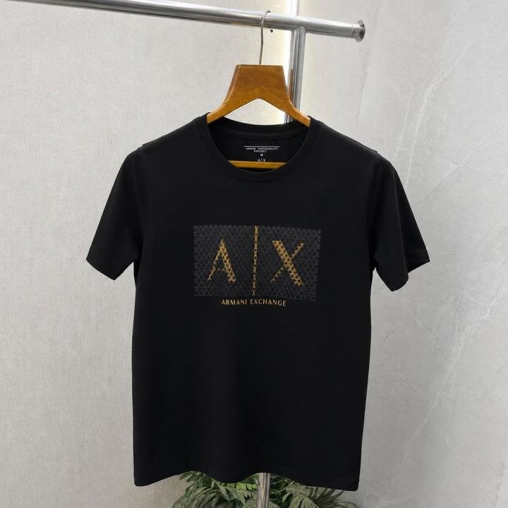 3273260_6a461e0e25b130.jpeg Armani Exchange Armani Exchange AX Black 05 Premium Round Neck Tshirt 550 - Image 1