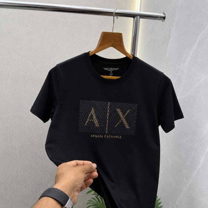 Armani Exchange Armani Exchange AX Black 05 Premium Round Neck Tshirt 550 - Image 2