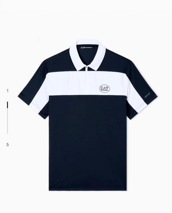 Emporio Armani Emporio Armani Blue Polo Premium Collar Neck T-shirt F3937-bu - Image 12