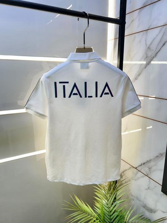 Emporio Armani Emporio Armani White Polo Premium Collar Neck T-shirt F3937-wh - Image 15