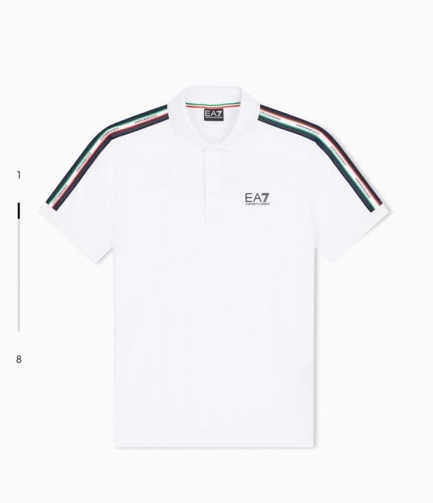 Emporio Armani Emporio Armani White Polo Premium Collar Neck T-shirt F3937-wh - Image 10