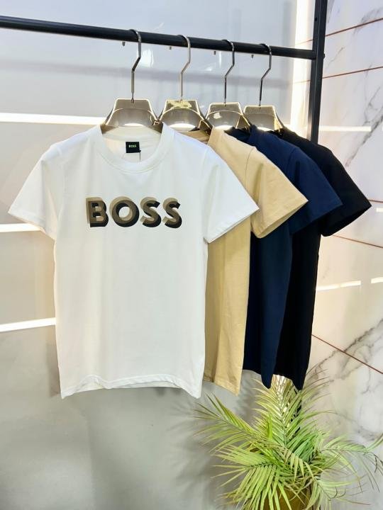 Boss White Premium Round Neck T-shirt F3677-wh - Image 2