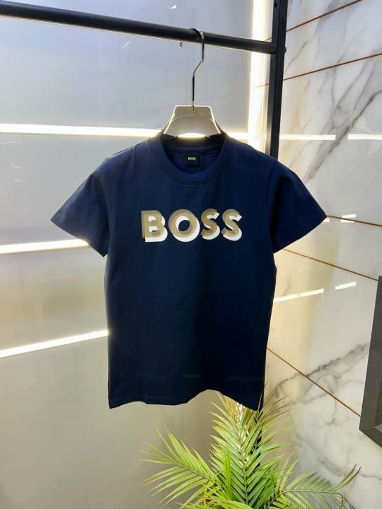 Boss Navy Premium Round Neck T-shirt F3677-ny