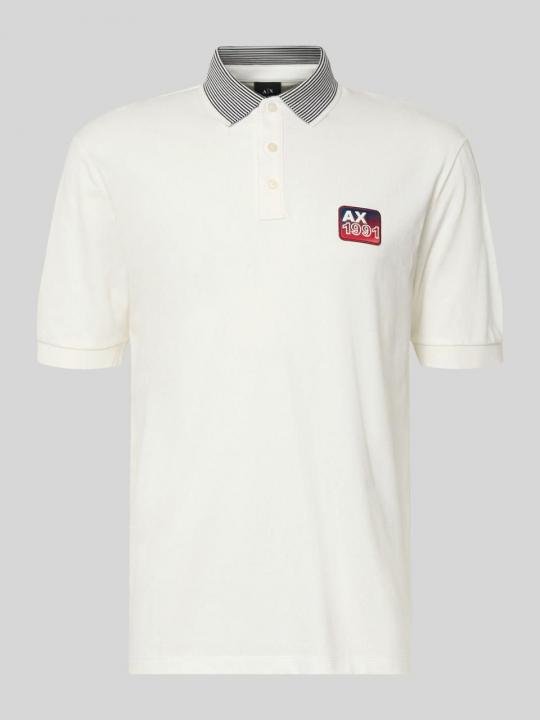 Armani Exchange Armani Exchange Cream Polo Premium Collar Neck T-shirt F3936-cr - Image 11
