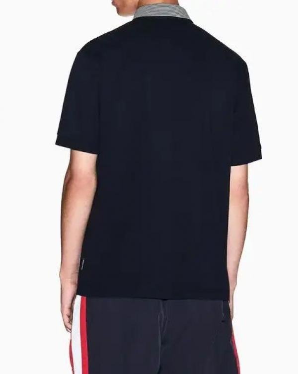 Armani Exchange Armani Exchange Black Polo Premium Collar Neck T-shirt F3936-bl - Image 11
