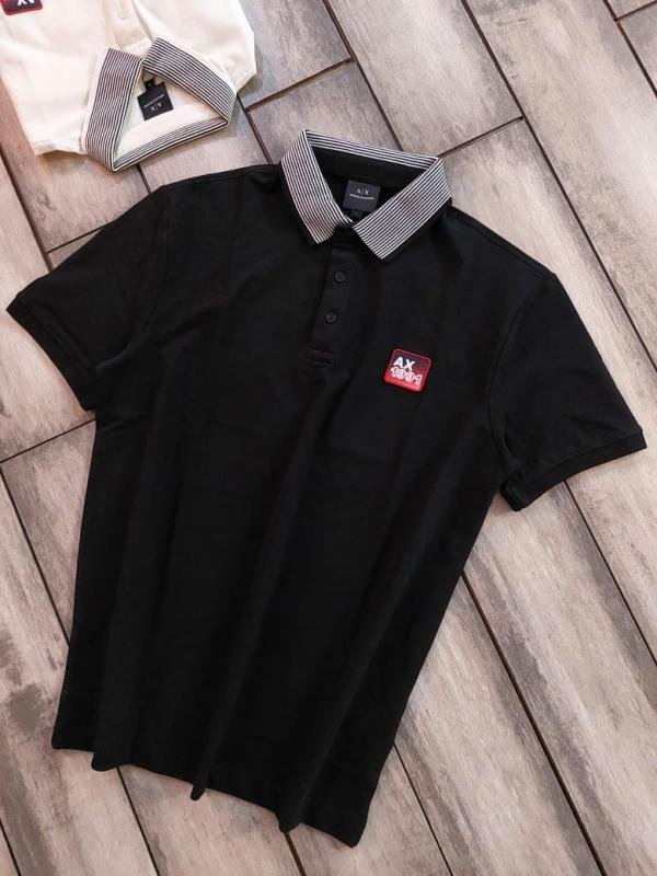 Armani Exchange Armani Exchange Black Polo Premium Collar Neck T-shirt F3936-bl - Image 10