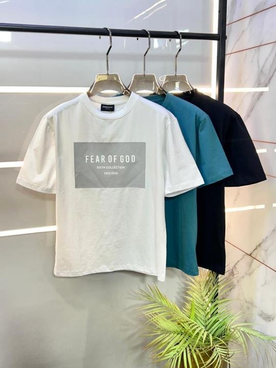 Fear Of God Essential Fear Of God Black Premium Round Neck T-shirt F3605-bl - Image 2