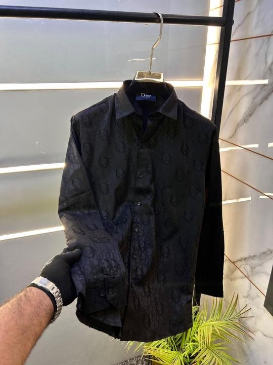 Christian Dior Christian Dior Imported Monogram Allover Premium Black Shirt With Brand Box Packing And Carry Bag F3222-bl - Image 9