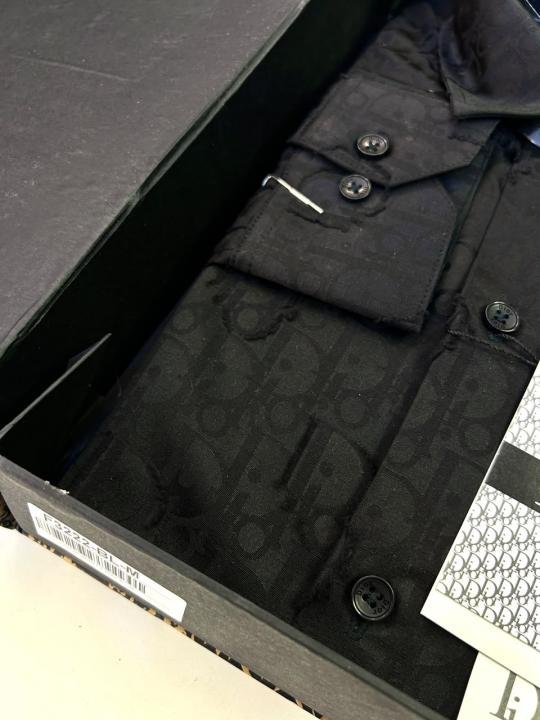 Christian Dior Christian Dior Imported Monogram Allover Premium Black Shirt With Brand Box Packing And Carry Bag F3222-bl - Image 7