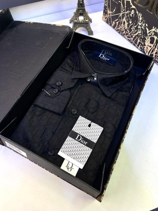 Christian Dior Christian Dior Imported Monogram Allover Premium Black Shirt With Brand Box Packing And Carry Bag F3222-bl - Image 5