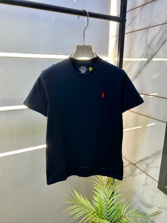 Ralph Lauren Ralph Lauren Navy Round Neck Premium Polo T-shirt F3597-ny - Image 10