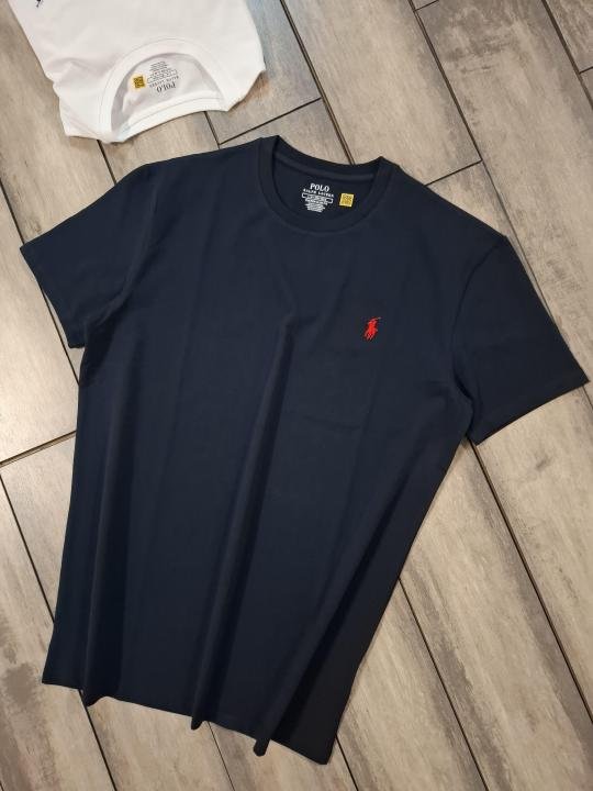 Ralph Lauren Ralph Lauren Navy Round Neck Premium Polo T-shirt F3597-ny - Image 8