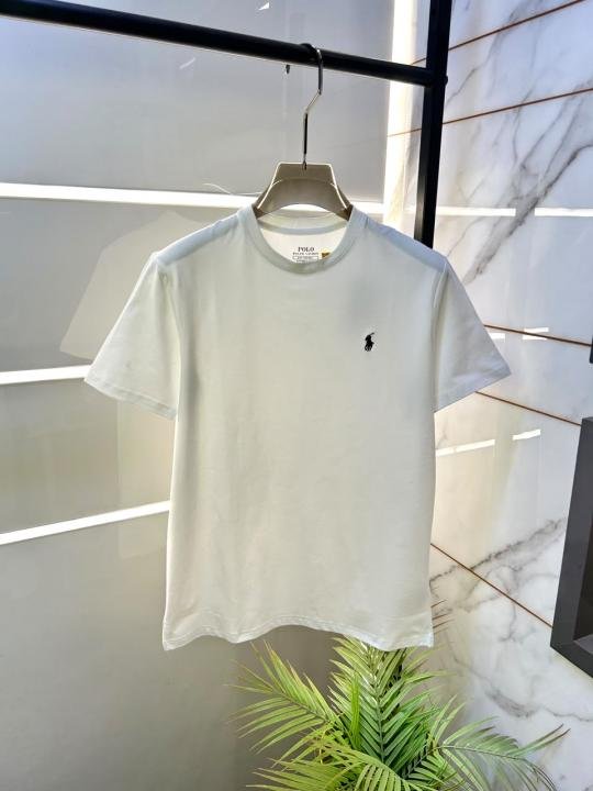 Ralph Lauren Ralph Lauren White Round Neck Premium Polo T-shirt F3597-wh - Image 11