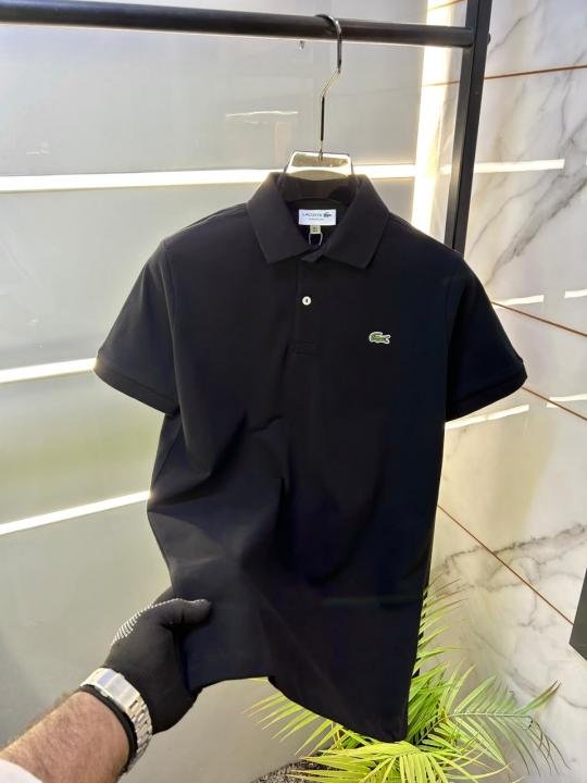Lacoste Lacoste Black Polo Premium Collar Neck T-shirt F3625-bl - Image 11