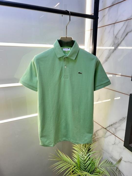 Lacoste Lacoste Green Polo Premium Collar Neck T-shirt F3625-gr
