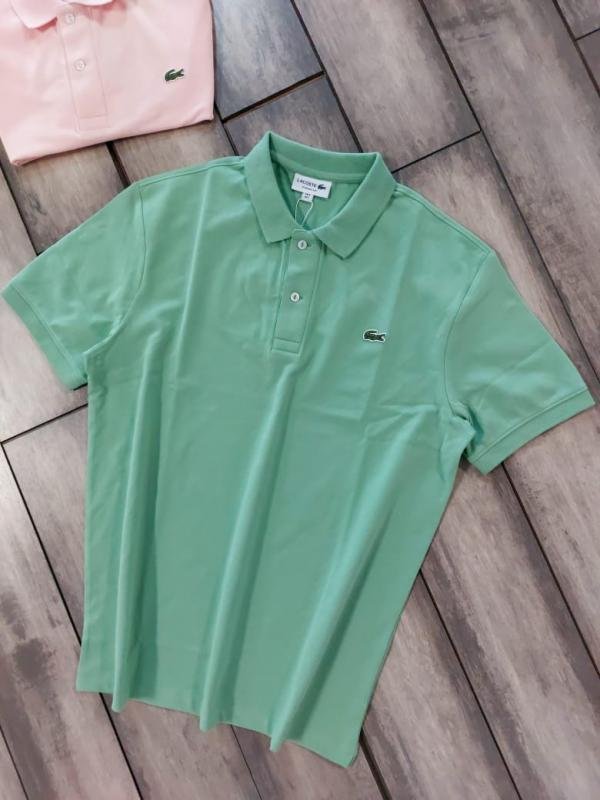 Lacoste Lacoste Green Polo Premium Collar Neck T-shirt F3625-gr - Image 10