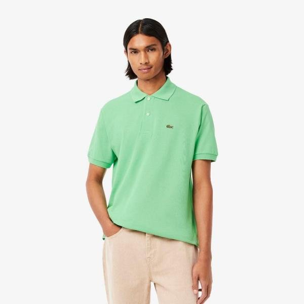 Lacoste Lacoste Green Polo Premium Collar Neck T-shirt F3625-gr - Image 7
