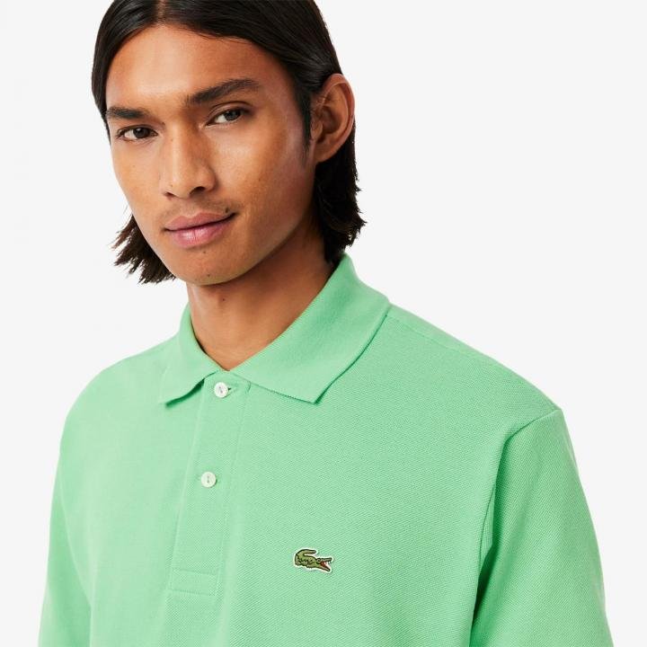 Lacoste Lacoste Green Polo Premium Collar Neck T-shirt F3625-gr - Image 6