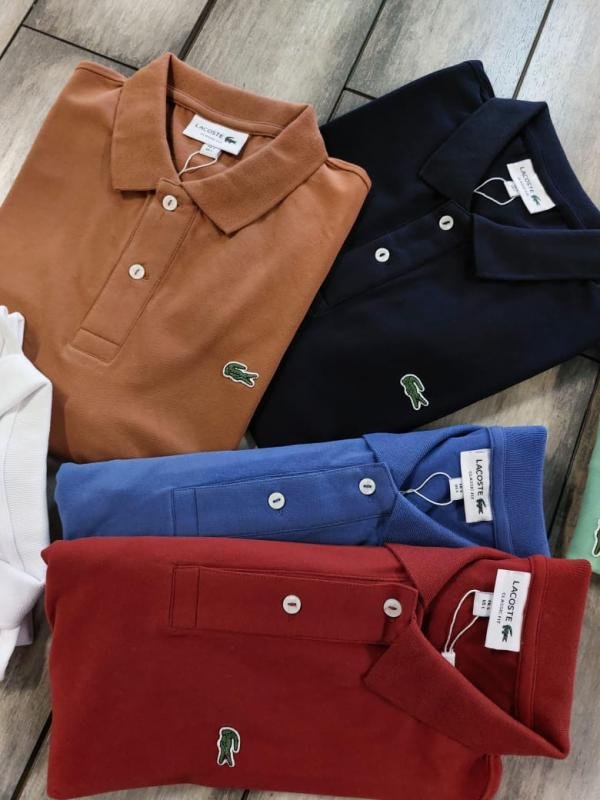 Lacoste Lacoste Green Polo Premium Collar Neck T-shirt F3625-gr - Image 3