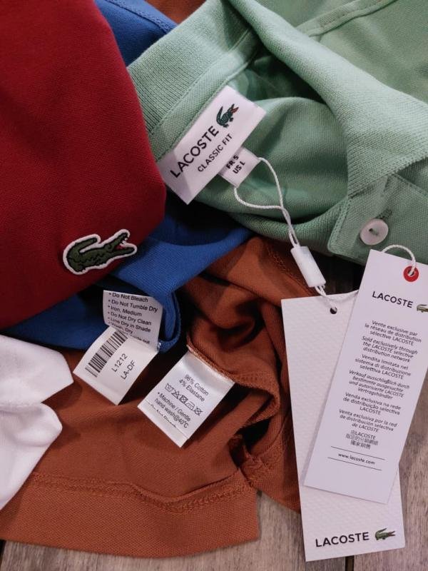 Lacoste Lacoste Green Polo Premium Collar Neck T-shirt F3625-gr - Image 2