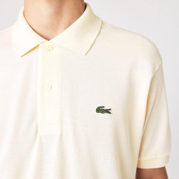 Lacoste Lacoste Cream Polo Premium Collar Neck T-shirt F3625-cr - Image 7