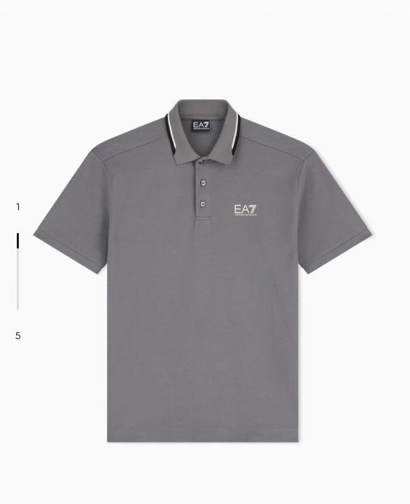 Emporio Armani Emporio Armani Grey Polo Premium Collar Neck T-shirt F3937-gy - Image 7