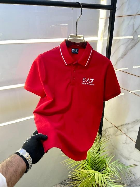 Emporio Armani Emporio Armani Red Polo Premium Collar Neck T-shirt F3937-re - Image 12