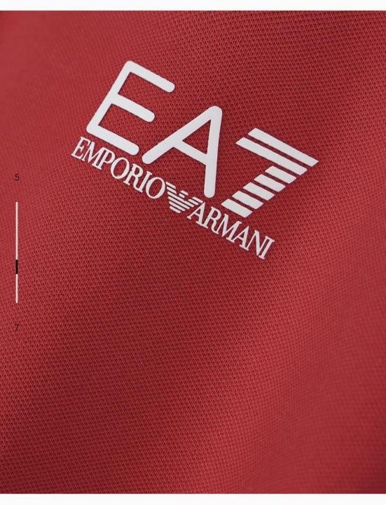 Emporio Armani Emporio Armani Red Polo Premium Collar Neck T-shirt F3937-re - Image 10