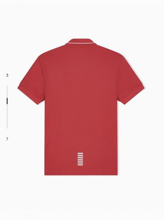 Emporio Armani Emporio Armani Red Polo Premium Collar Neck T-shirt F3937-re - Image 9