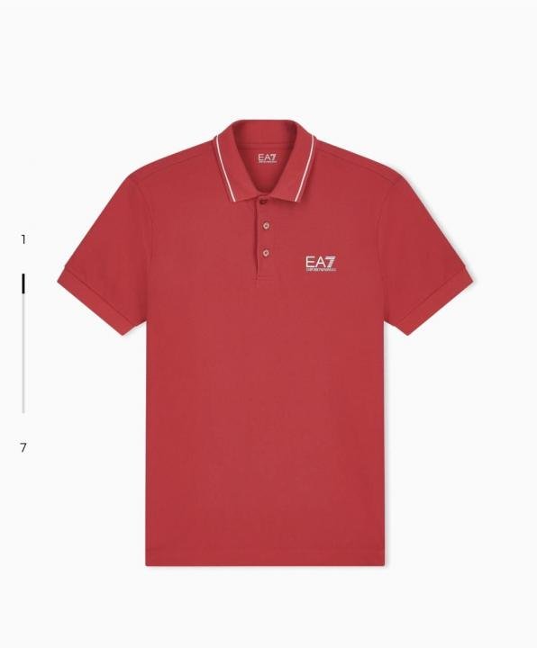 Emporio Armani Emporio Armani Red Polo Premium Collar Neck T-shirt F3937-re - Image 8