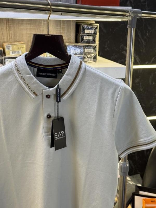 Emporio Armani Polo Neck T-shirt For Men – Premium Store Article - Image 3