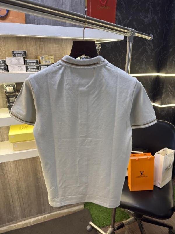 Emporio Armani Polo Neck T-shirt For Men – Premium Store Article - Image 2