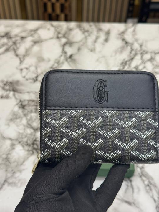 Goyard Zip Around Wallet In Goyardine Canvas With Box - Image 8