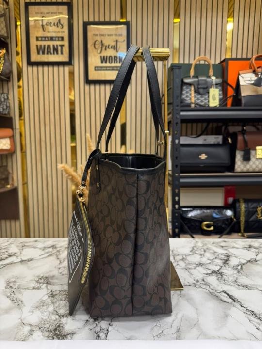 Coach City Tote Signature Canvas Tote Bag Including Pouch And Dust Bag - Image 6