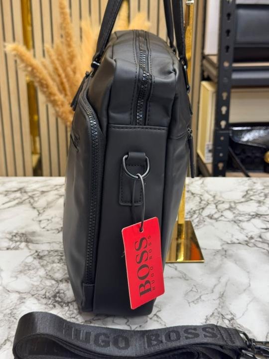 Boss Hugo Bos S Business Laptop Briefcase Bag With Detachable Shoulder Strap - Image 10