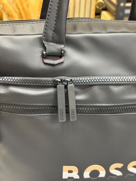 Boss Hugo Bos S Business Laptop Briefcase Bag With Detachable Shoulder Strap - Image 3