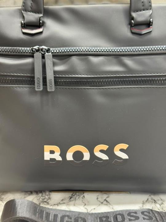 Boss Hugo Bos S Business Laptop Briefcase Bag With Detachable Shoulder Strap - Image 2