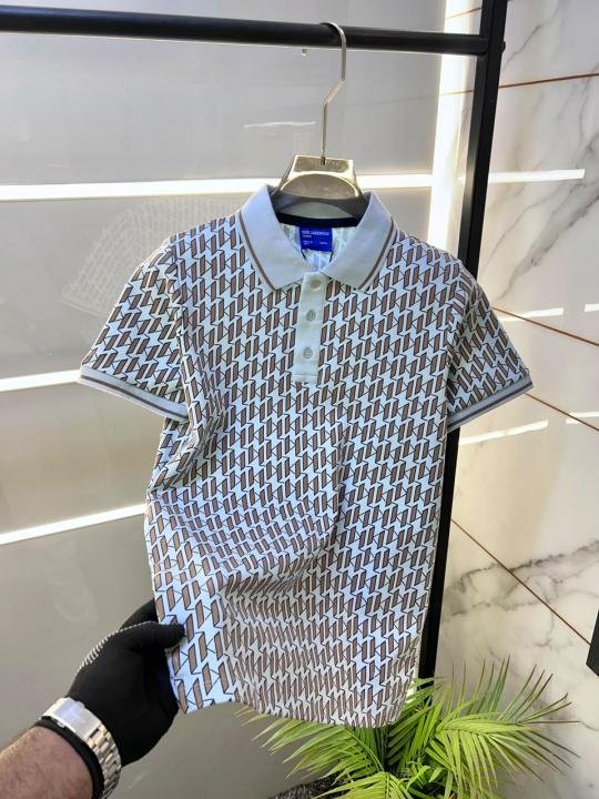 Karl Lagerfeld Sky Polo Premium Collar Neck T-shirt F3651-sk - Image 3