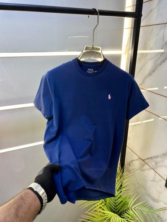 Ralph Lauren Ralph Lauren Blue Round Neck Premium Polo T-shirt F3597-bu - Image 10