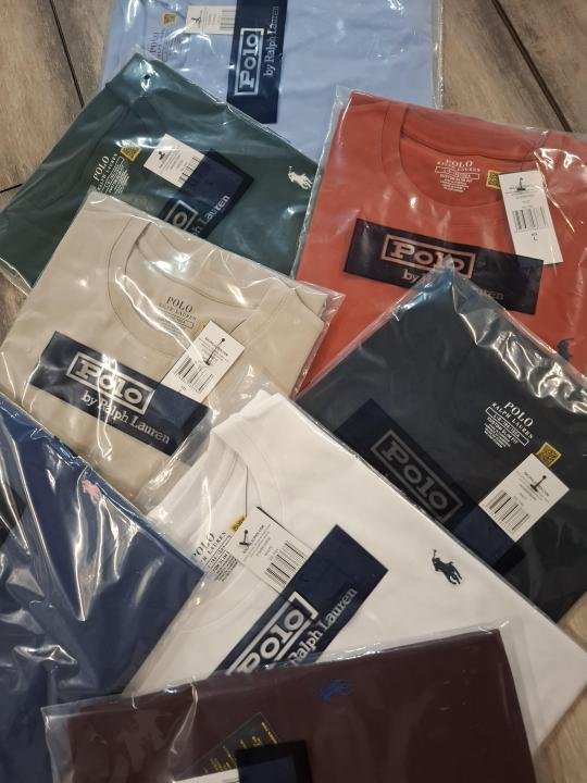 Ralph Lauren Ralph Lauren Blue Round Neck Premium Polo T-shirt F3597-bu - Image 4