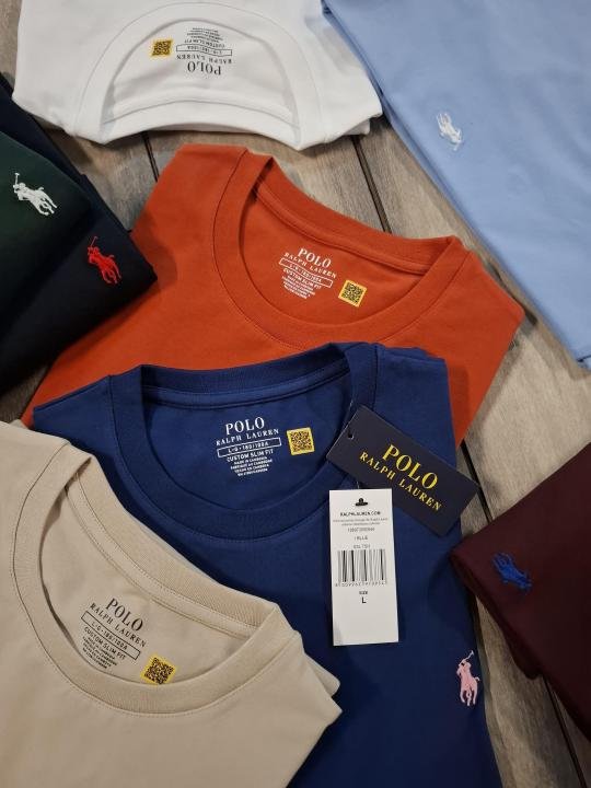 Ralph Lauren Ralph Lauren Blue Round Neck Premium Polo T-shirt F3597-bu - Image 2