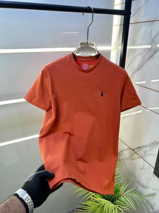 Ralph Lauren Ralph Lauren Brown Round Neck Premium Polo T-shirt F3597-br - Image 10