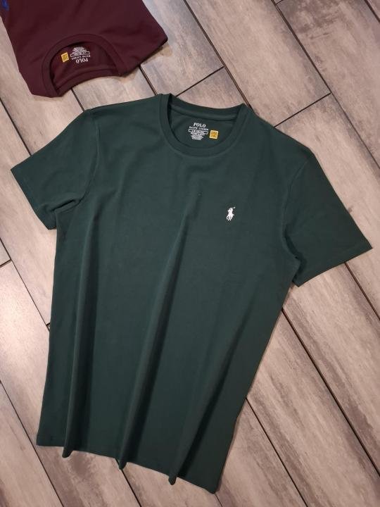 Ralph Lauren Ralph Lauren Green Round Neck Premium Polo T-shirt F3597-gr - Image 9