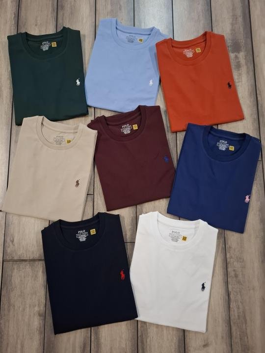 Ralph Lauren Ralph Lauren Green Round Neck Premium Polo T-shirt F3597-gr - Image 7