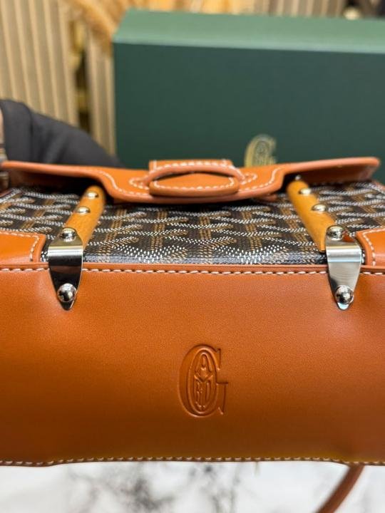 Goyar D Saigon Mini Structured Crossbody Bag With Top Handle With Box And Dust Bag - Image 4