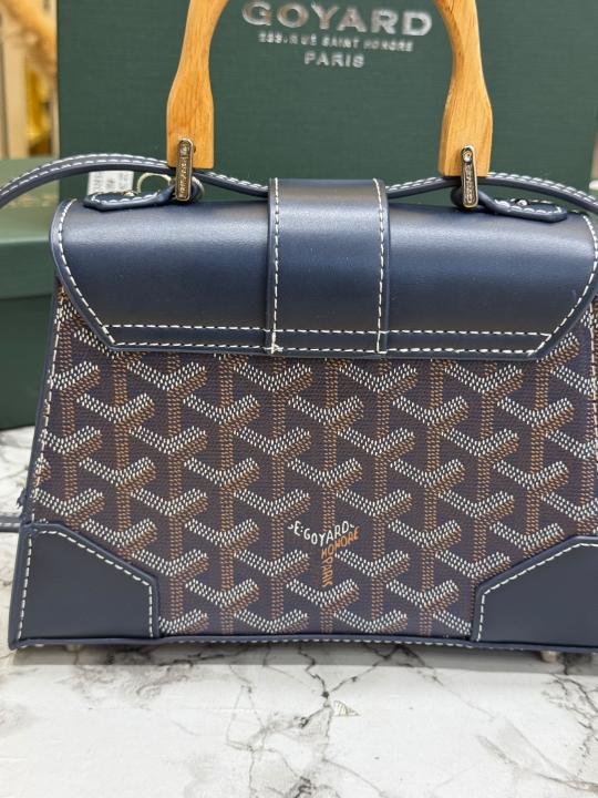 Goyar D Saigon Mini Structured Crossbody Bag With Top Handle With Box And Dust Bag - Image 2