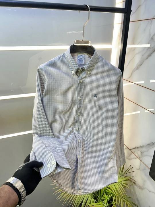 Brooks Brothers Grey Micro Checks Premium Shirts F3164-gy