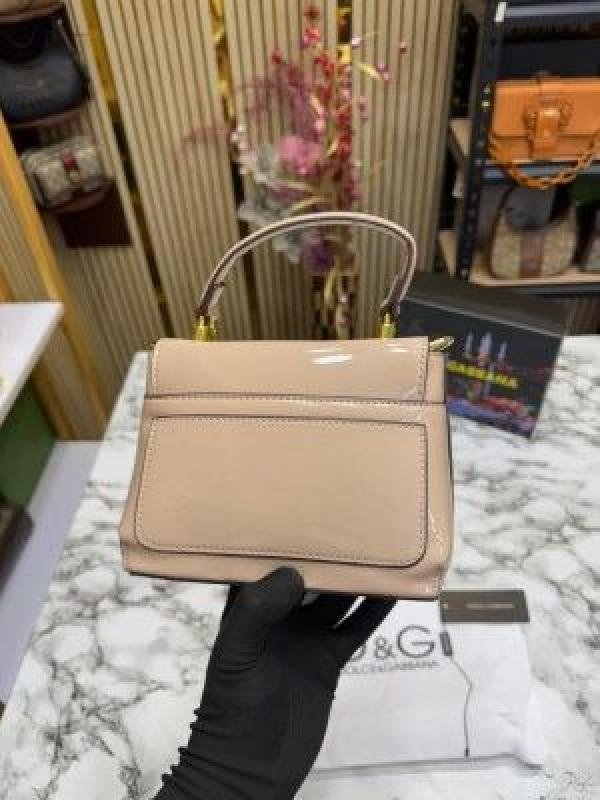 Dolce & Gabbana Dolc E Gabban Lacquered Bag Mini DG Logo - Image 6